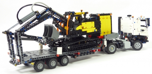 Lego Technic 42175 Camion Volvo FMX excavatrice EC230