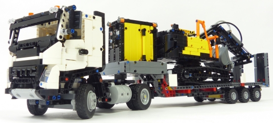 Lego Technic 42175 Camion Volvo FMX excavatrice EC230