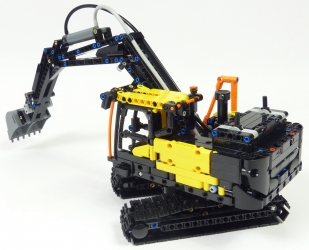 Lego Technic 42175 Camion Volvo FMX excavatrice EC230